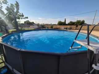 Piscina desmontable de lona 6,10 x 1,22