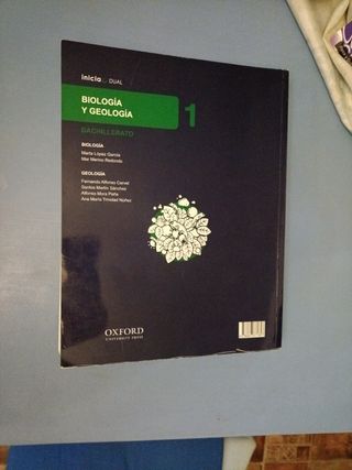 Libro biología y geología 1bach Oxford 
