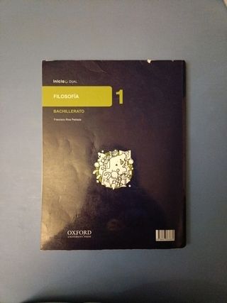 Libro filosofía 1bach Oxford inicia dual