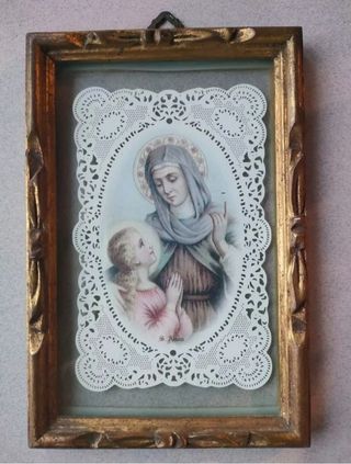 Cornicetta vintage con santino