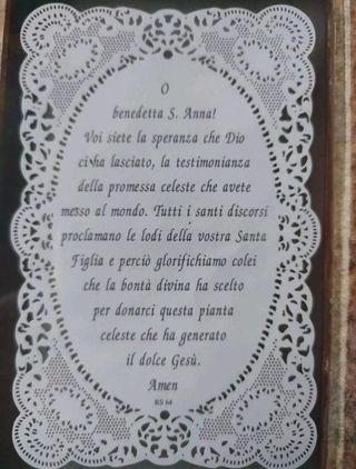 Cornicetta vintage con santino