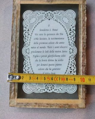 Cornicetta vintage con santino