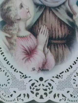 Cornicetta vintage con santino