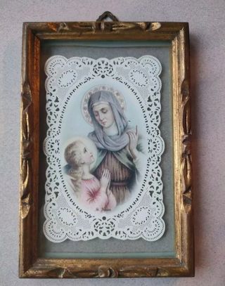 Cornicetta vintage con santino