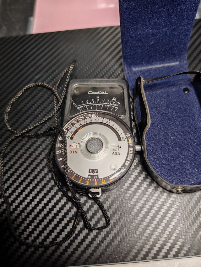 FOTOMETRO VINTAGE AÑOS 70 MARCA CAPITAL