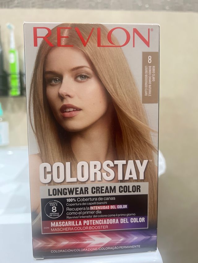 Revlon rubio claro Colorstay Tinte Pelo numero 8