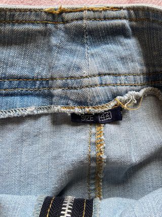 Vintage y2k urban denim miniskirt