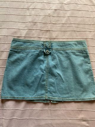 Vintage y2k urban denim miniskirt