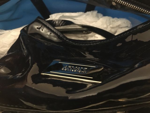 BORSA ARMANI donna NUOVA blu trasparente