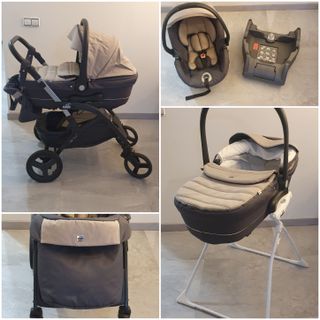 Cochecito, silla coche y soporte Cam completisimo
