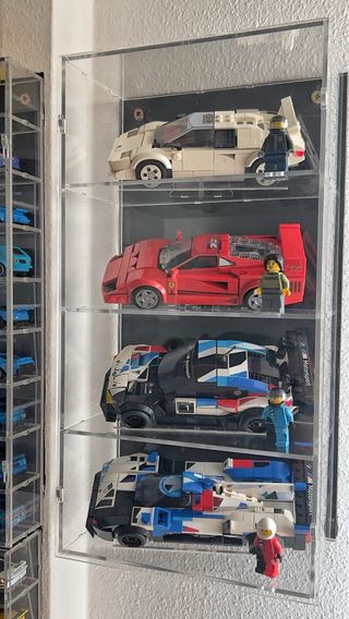 Vitrina para  4 lego speed champions
