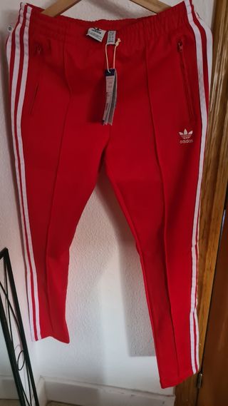 Pantalón Chándal ADIDAS Rojo S