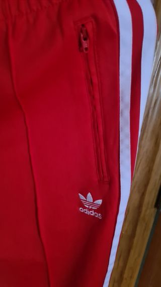 Pantalón Chándal ADIDAS Rojo S