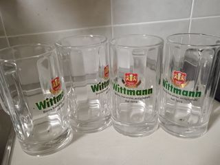 4 boccali birra vetro wittmann 0,15 vint