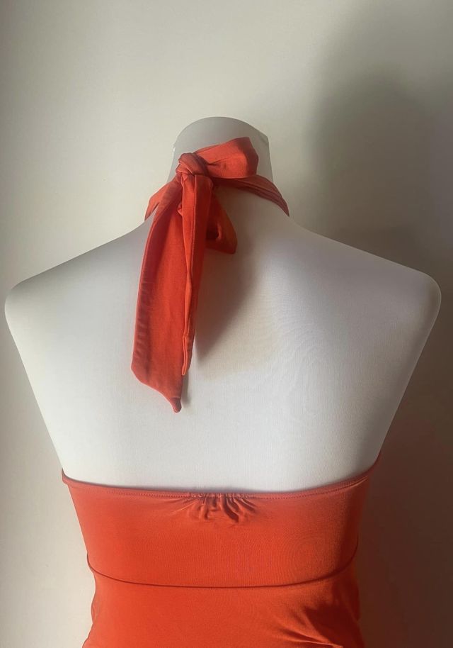 Abito arancione PHARD con anello dorato nuovo