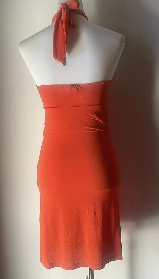 Abito arancione PHARD con anello dorato nuovo