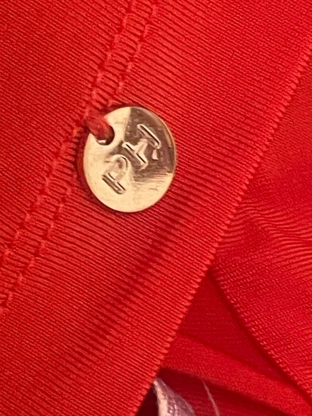 Abito arancione PHARD con anello dorato nuovo