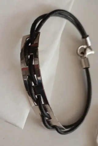 Braccialetto argento uomo