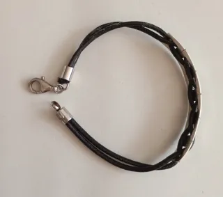 Braccialetto argento uomo