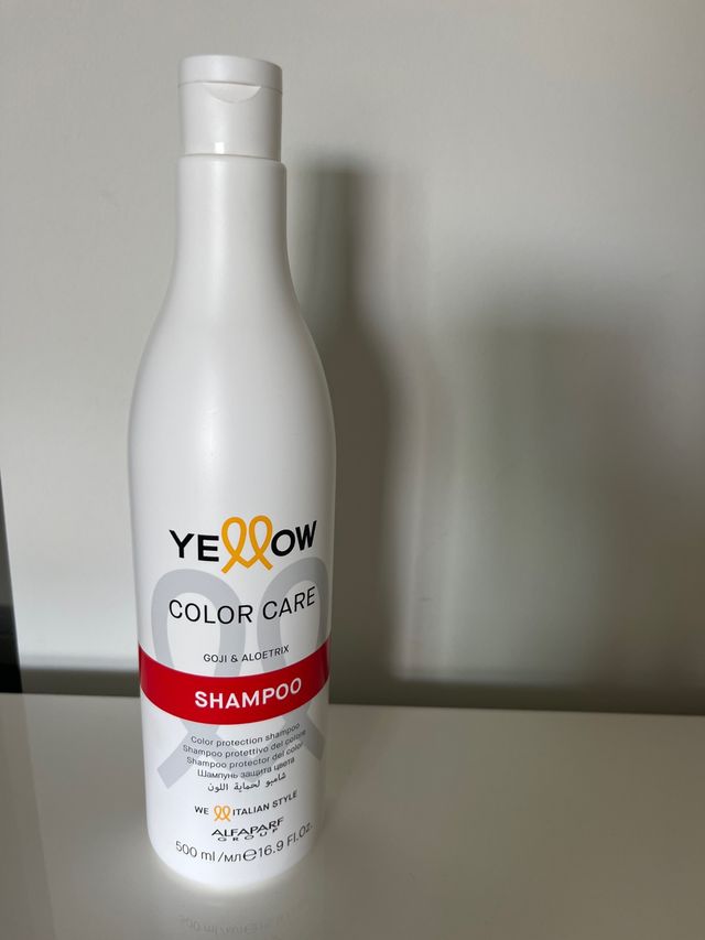 Yellow colore care shampoo color