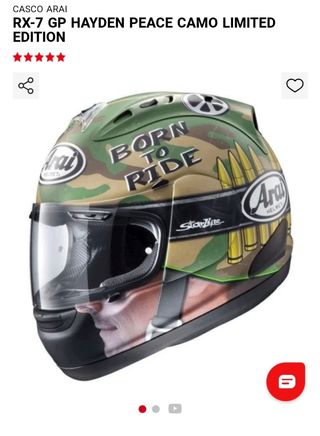 Casco Arai rx7 GP Hayden Peace