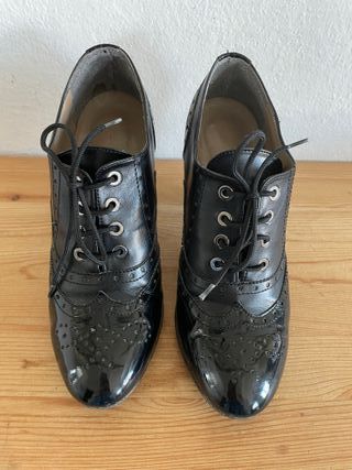 Francesine nere con tacco 38