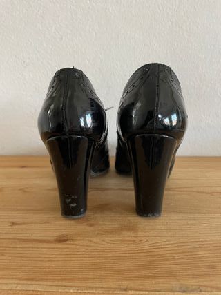 Francesine nere con tacco 38