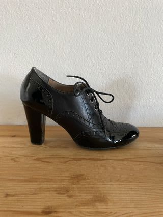 Francesine nere con tacco 38