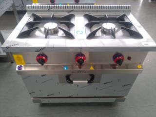 COCINA INDUSTRIAL 2 FOGONES CON HORNO