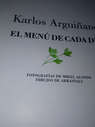 Karlos Arguiñano el menú de cada día