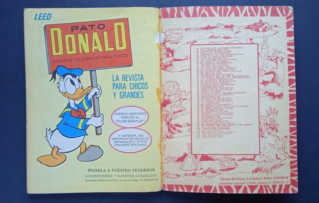 Antiguo Comic Walt Disney