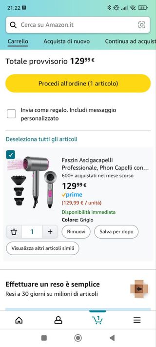 Asciugacapelli Professionale, Phon Capelli