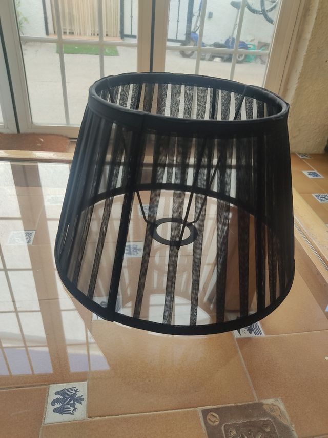 Pantalla color negro para lampara de mesa