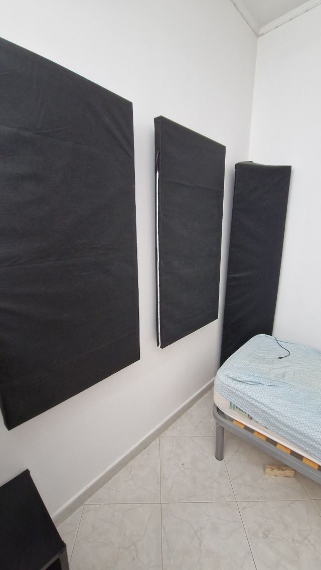 5 Pannelli acustici 120x60x5 lana di rocci