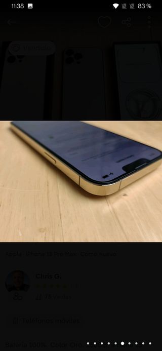 Iphone 13 pro max 256gb dorado