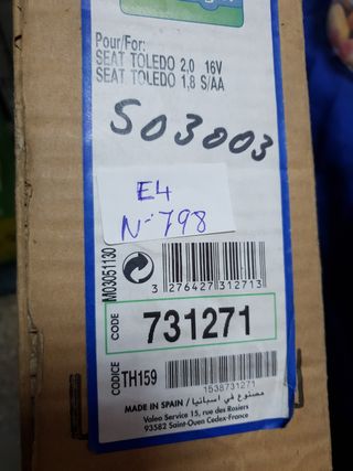 Seat Toledo 1.8/2.0i 16v radiador de agua