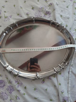Vassoio in acciaio inox vintage
