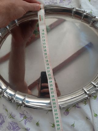 Vassoio in acciaio inox vintage