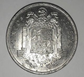Moneda España 5 pts.1949 *50 Franco (MBC+++)!!