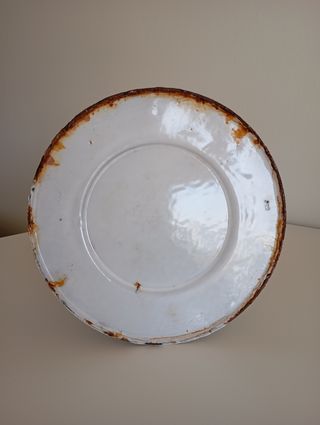 Jarra Aguamanil o Jofaina esmaltado antiguo