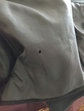 Abrigo negro de paño mujer