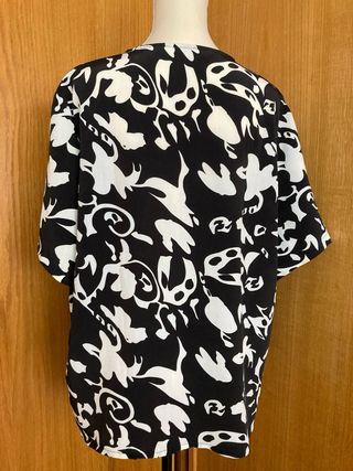 Blusa estampada negra mujer Lychy talla L