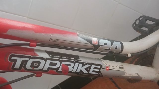 Bicicleta de montaña TopBike con 5 marchas 24 pulg