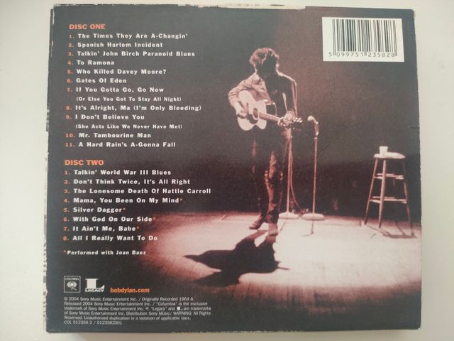 Bob Dylan Live 1964 cd doble