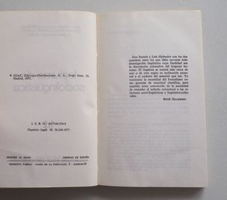 LECTURAS DE SOCIOLINGÜÍSTICA