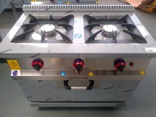 COCINA INDUSTRIAL 2 FOGONES CON HORNO