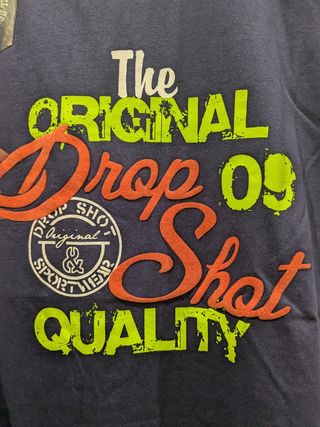 Camiseta azul Drop Shot