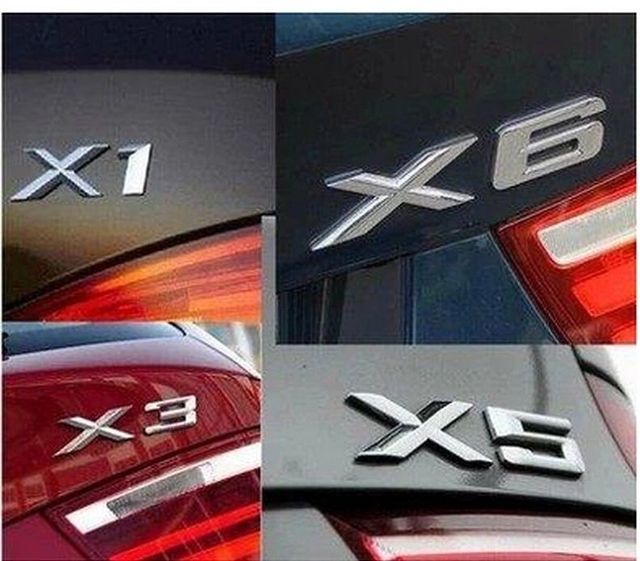 Emblema BMW X1, X3 ,X5 y X6