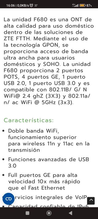 Modem- Repetidor ZTE F680