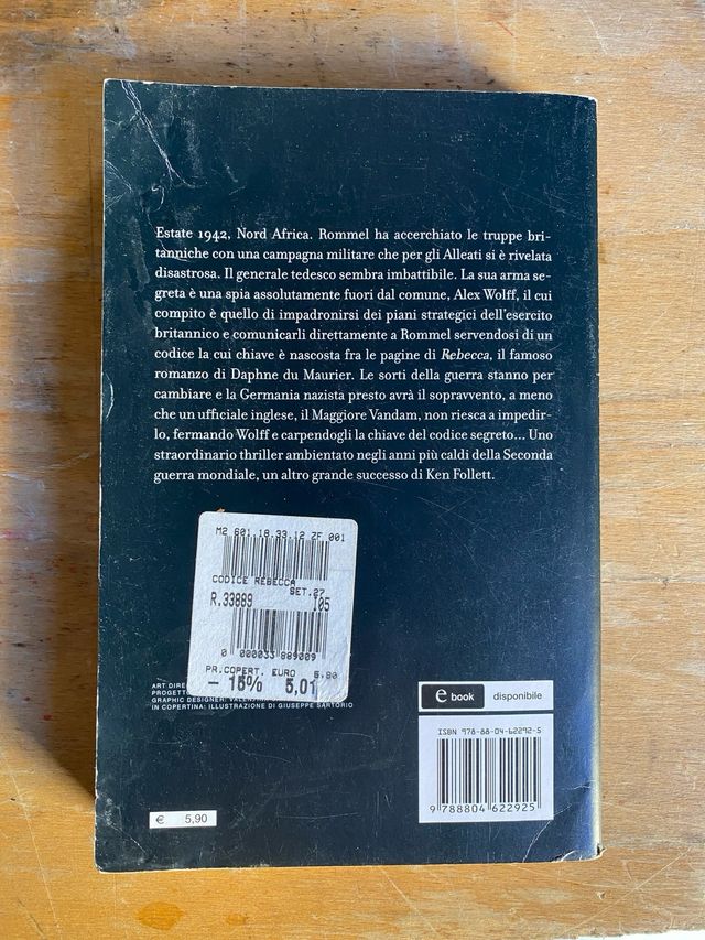 Il Codice Rebecca Romanzo